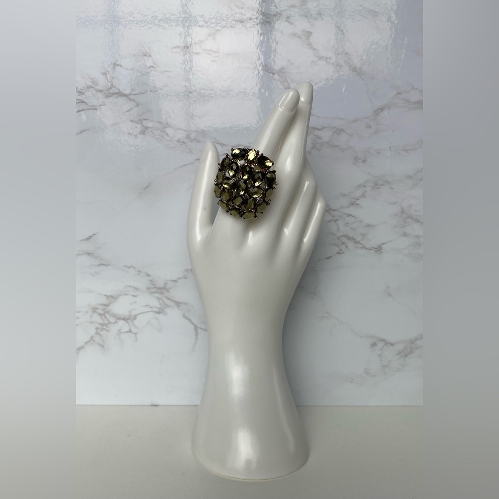 Women's Fashion Jewelry Green Rhinestone Ring One Size